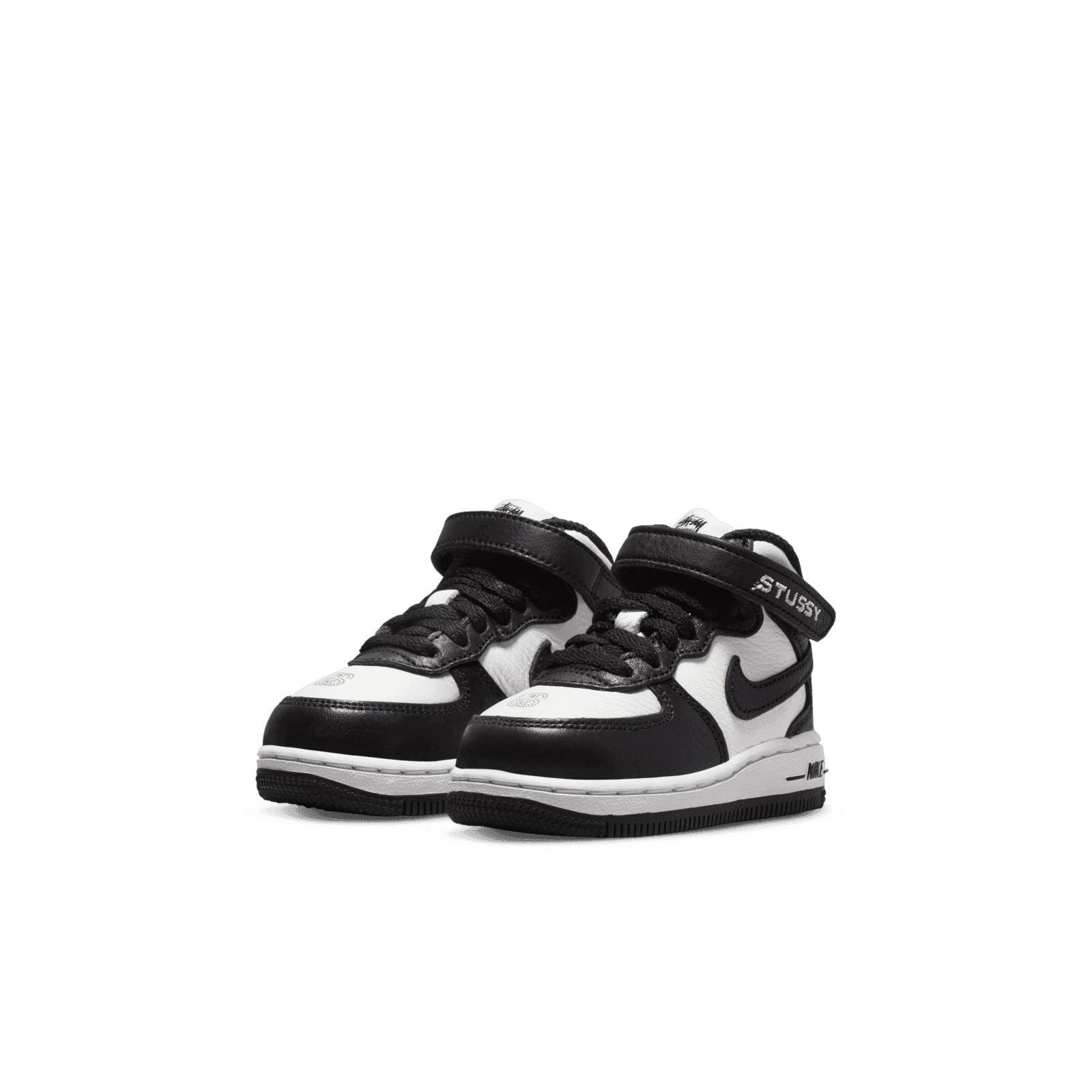 Nike Stussy x Air Force 1 Mid 'Black White' (TD) - DN4160-002