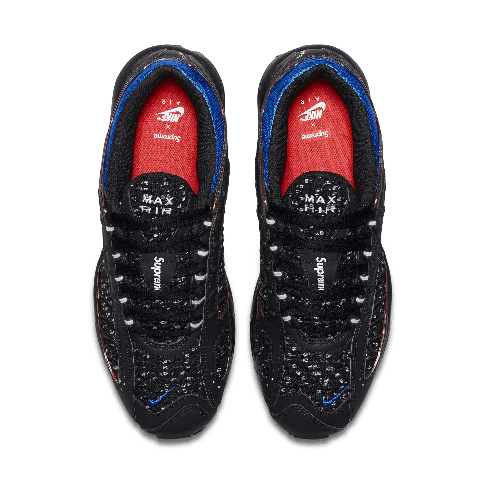 NIKE AIR MAX TAILWIND 4 SUPREME BLACK HYPER COBALT AT3854-001 Men\'s‎ 10.5 EUC Nike Supreme x Air Max Tailwind 4  main image 2