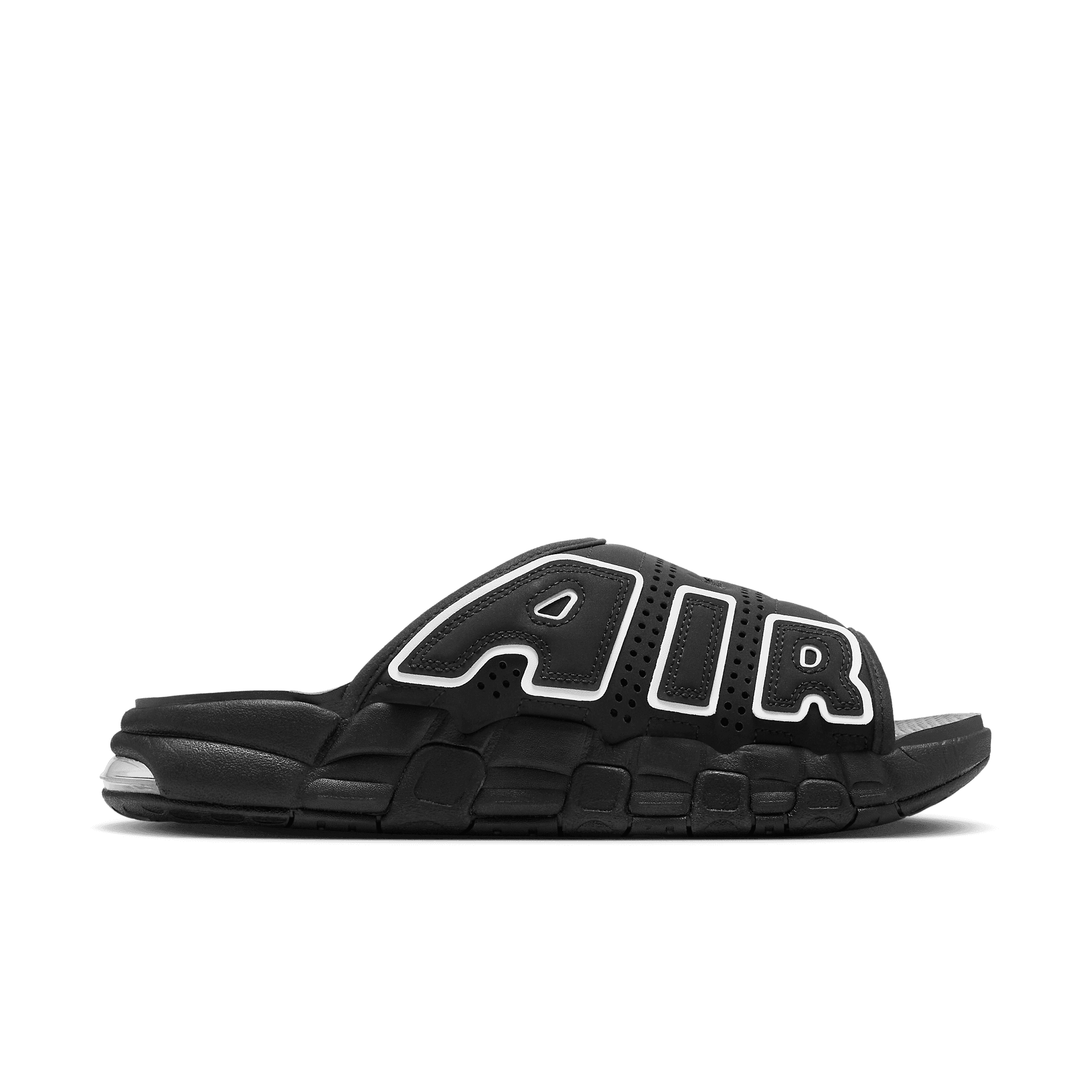 Nike Air More Uptempo Slide Black White - DV2132-001