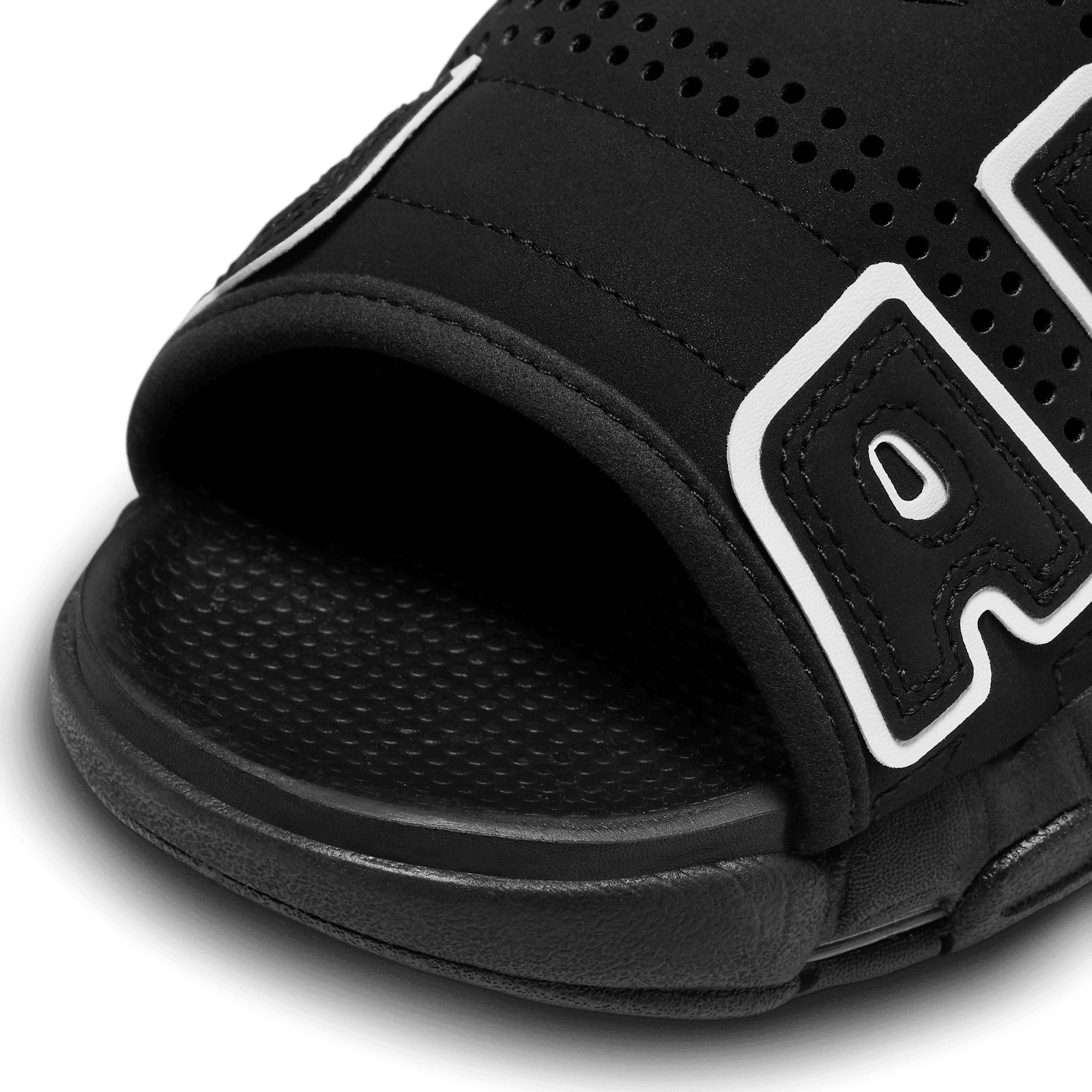 Nike Air More Uptempo Slide Black White - DV2132-001