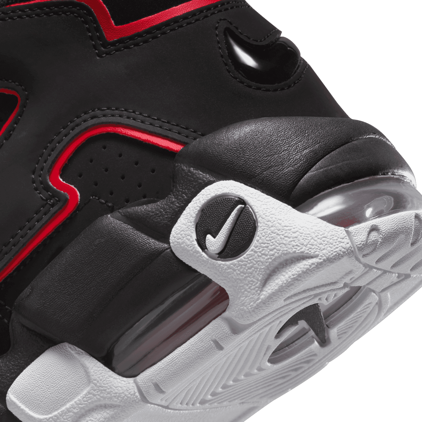 Nike Air More Uptempo Black Red Retro High Basketball