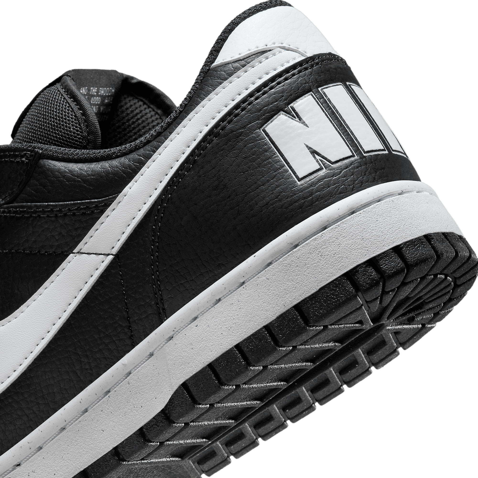 Nike Big Nike Low Black White - 355152-016 Raffles & Where