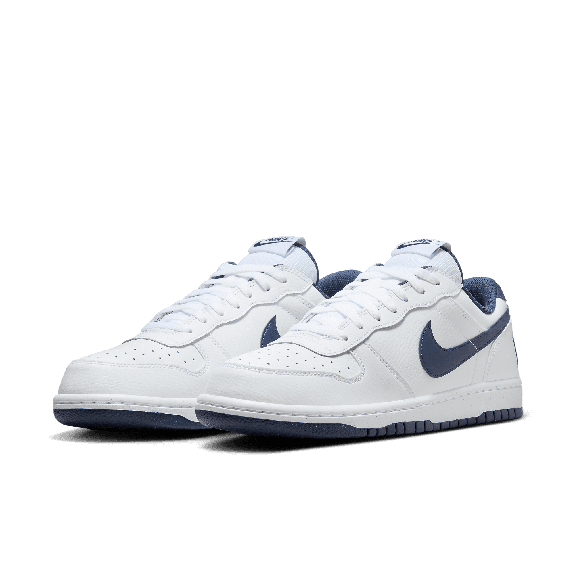 国内配送 NIKE BIG NIKE LOW WHITE/MIDNIGHT NAVY Nike Big Nike Low White Midnight Navy - 355152-140