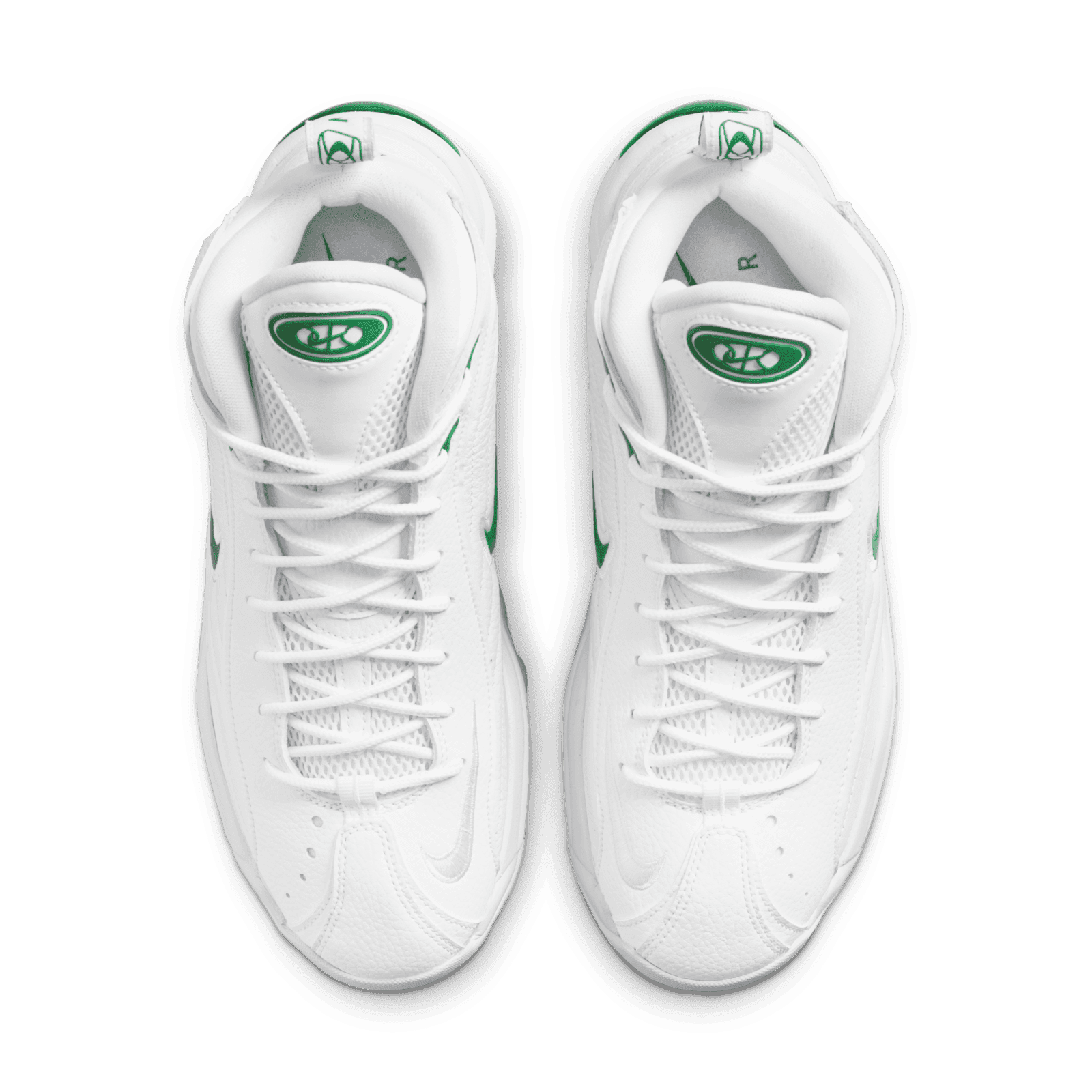 nike air total max uptempo white and green