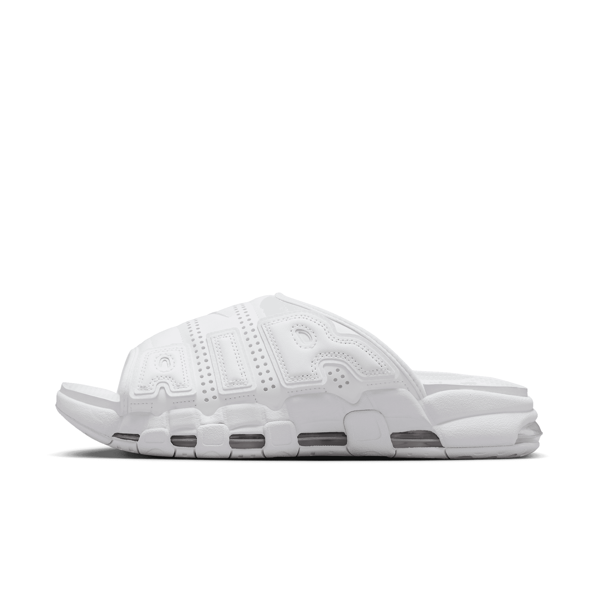 Nike Air More Uptempo Slide Triple White - FD9883-101 Release Info