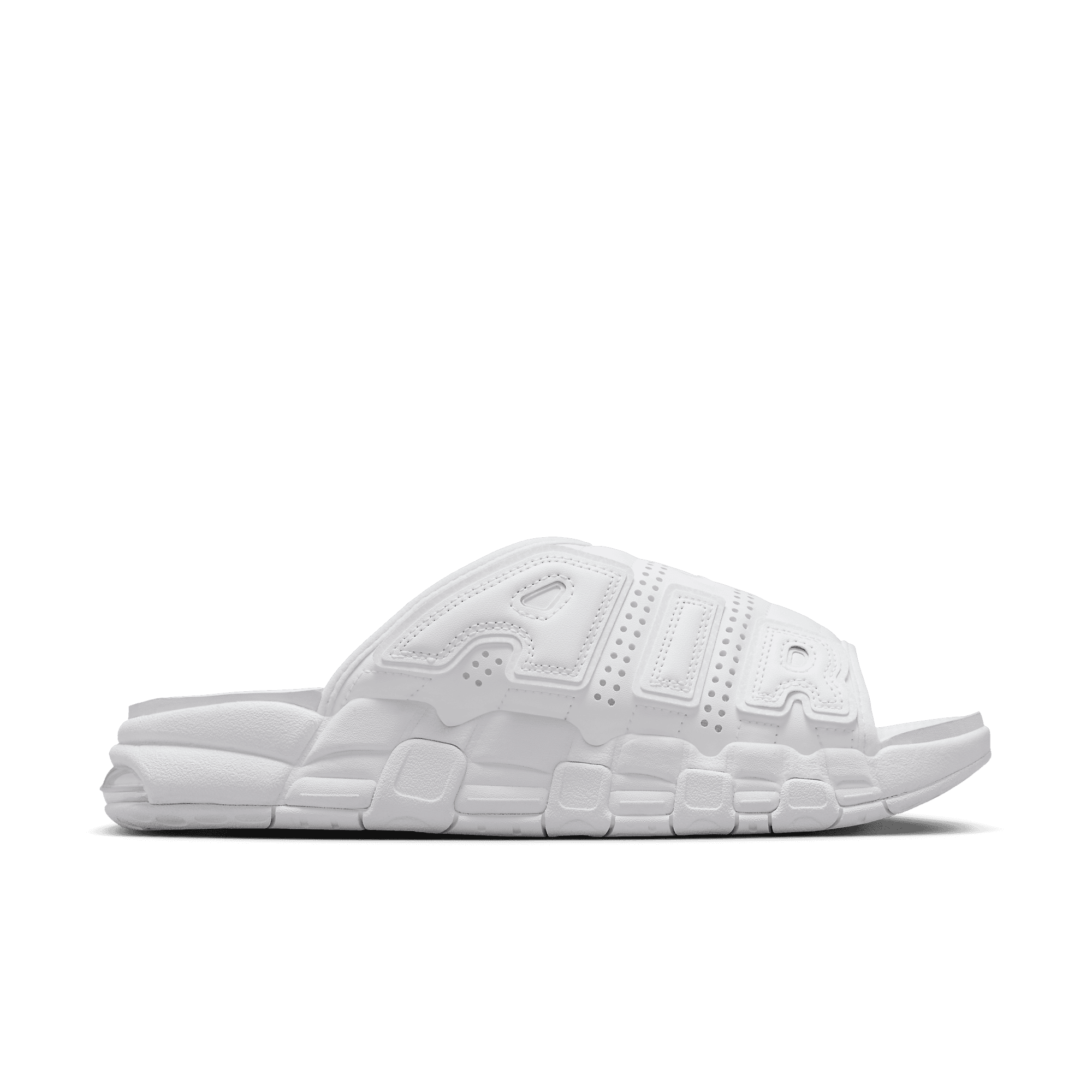 NIKE AIR MORE UPTEMPO SLIDE 28センチ　　White Nike Air More Uptempo Slide Triple White - FD9883-101 Release Info