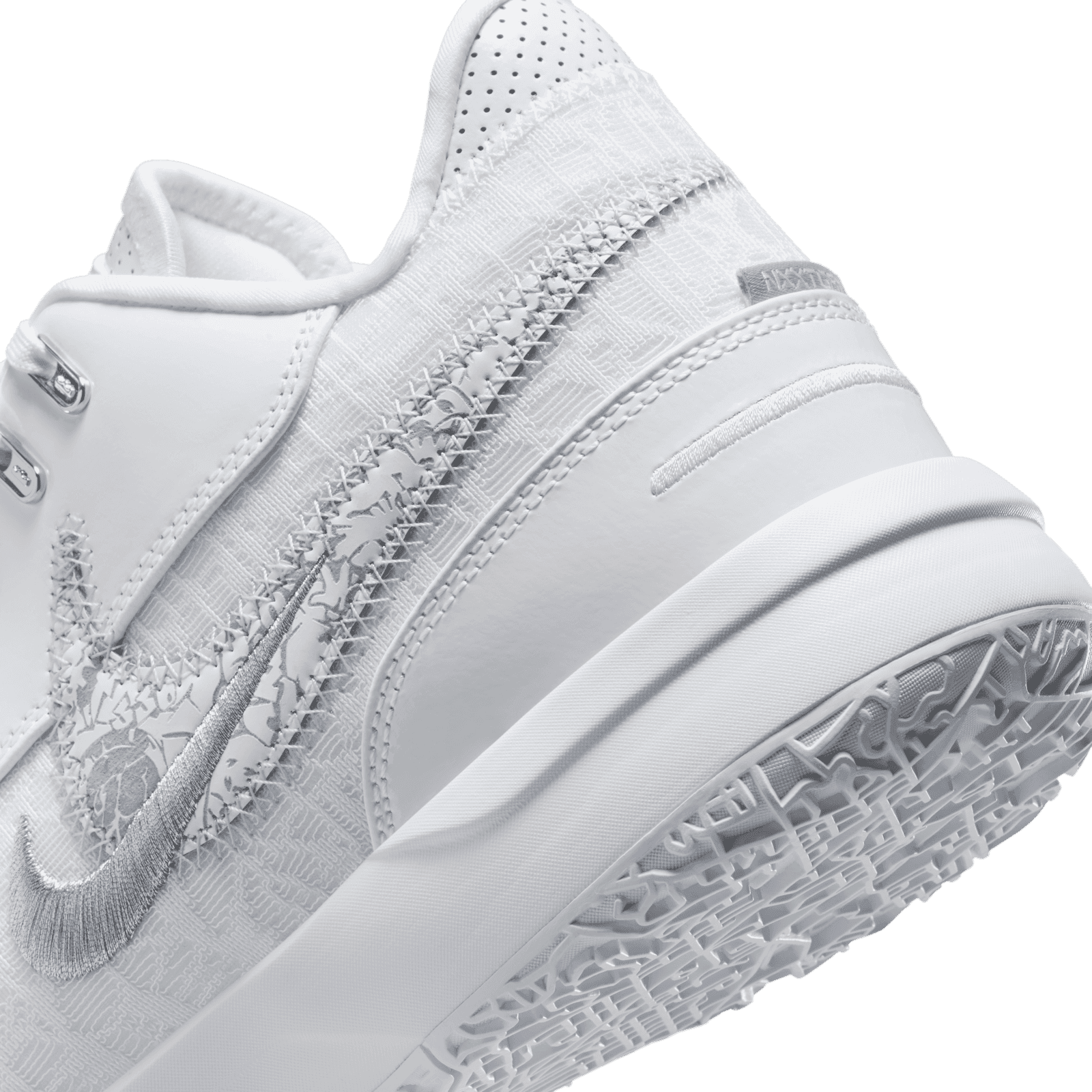 Nike LeBron NXXT Gen AMPD White Metallic Silver - FJ1566-102
