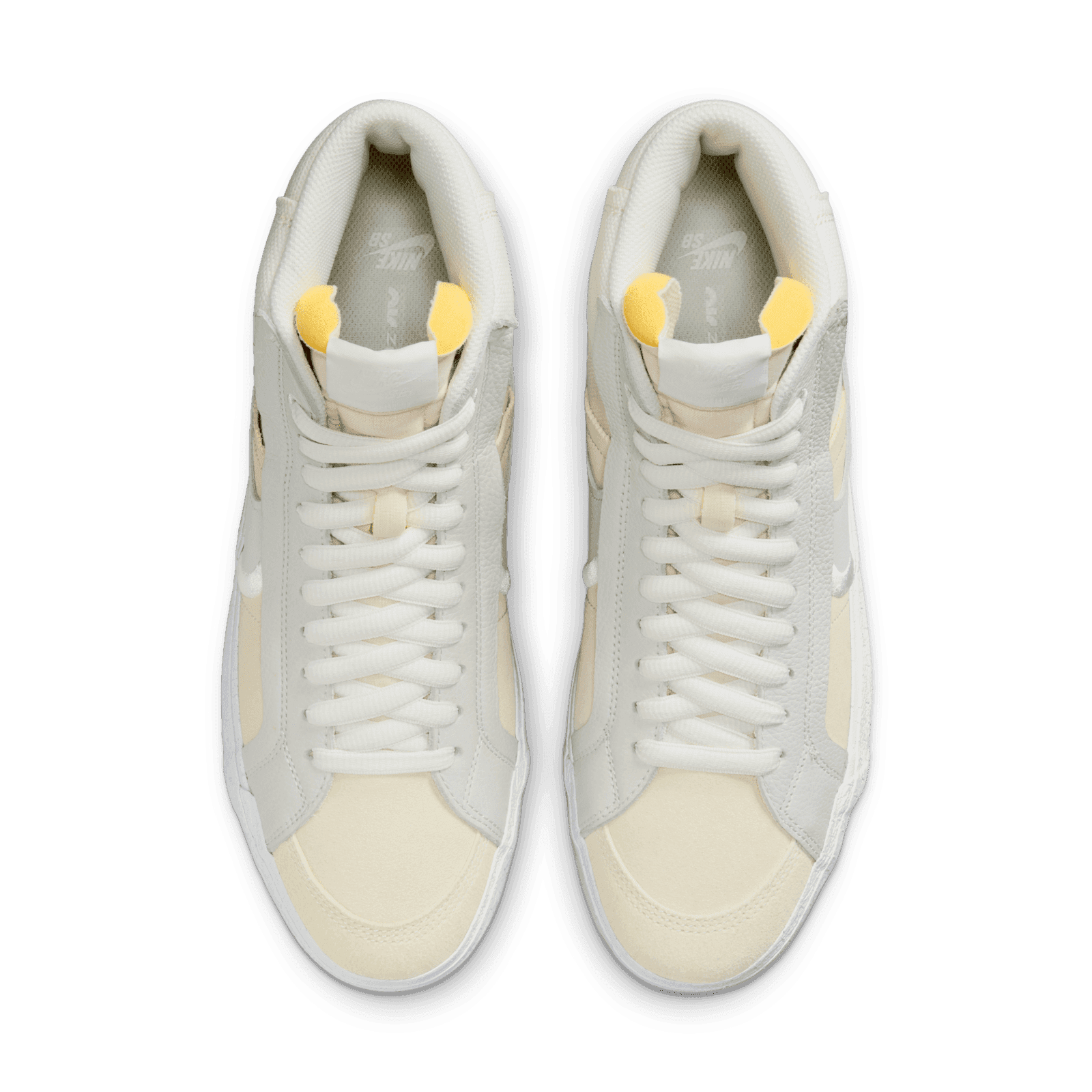 Nike‎ SB Zoom Blazer Mid PRM Plus Warning Label Summit White DZ7587-110 Size 8 Nike SB Zoom Blazer Mid Premium Plus Men Skateboard Shoes  main image 3