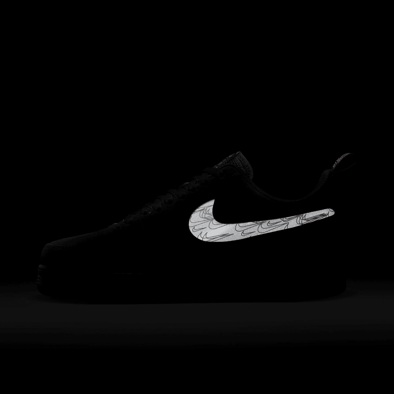 Nike Air Force 1 Low Multi-Swoosh Black Orange - DZ4514-001