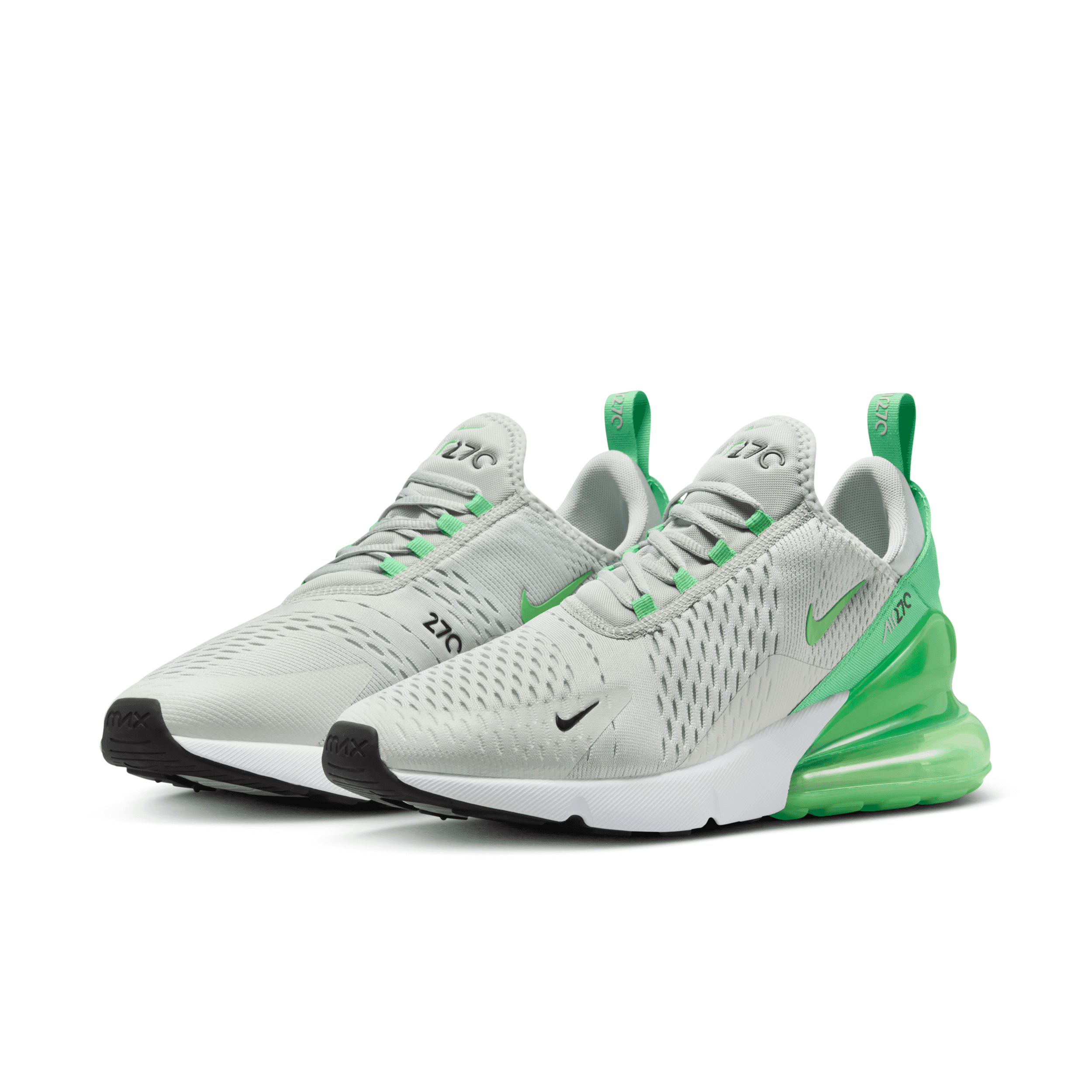 まろ★ WMNS NIKE AIR MAX 270 BLACK-METALLIC SILVER-PHANTOM-PINK SZ