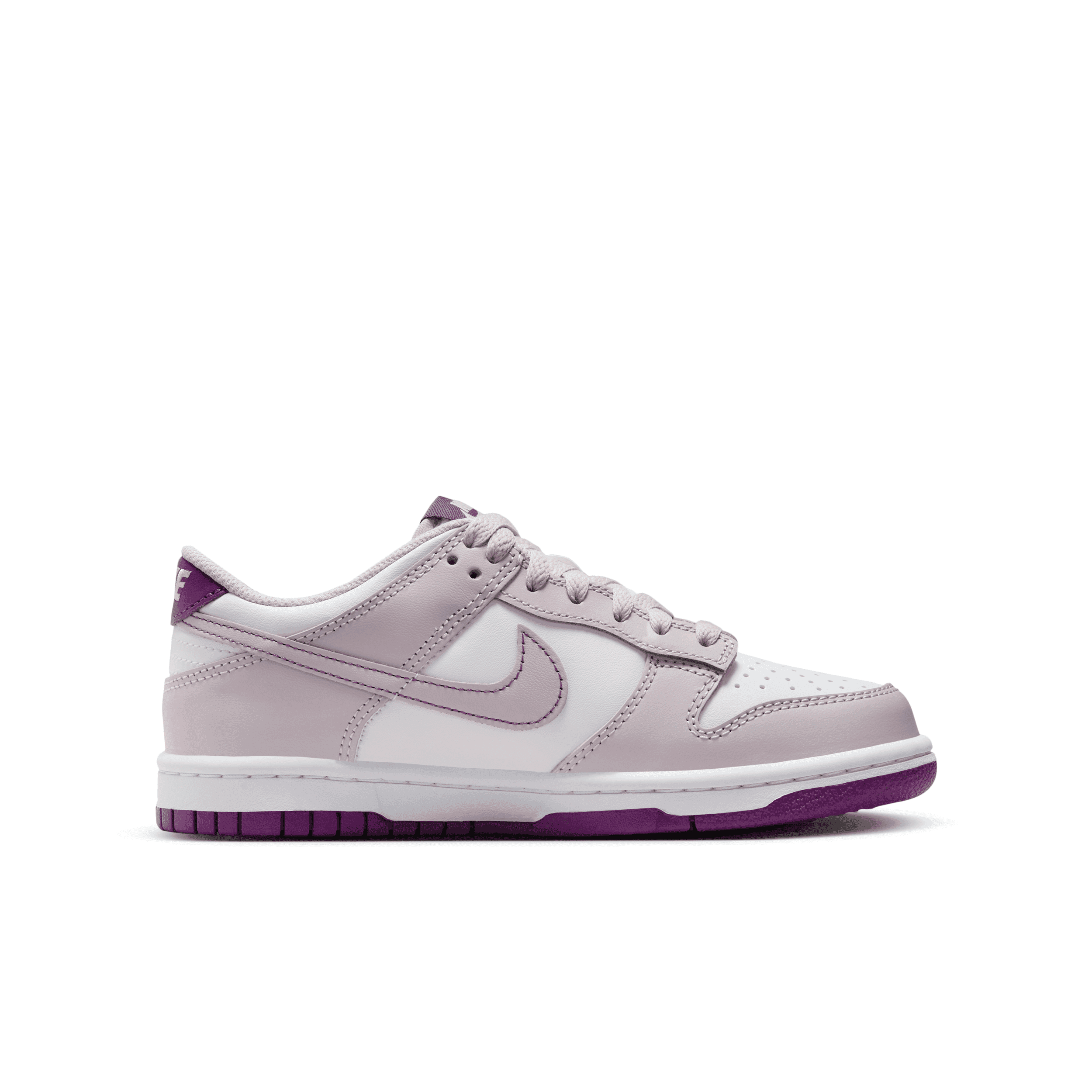 Nike Dunk Low PRM PL 9.5 ホワイト/グレー/パープル Nike Dunk Low 'Platinum Violet' (GS) - FB9109-104 Raffles & Where