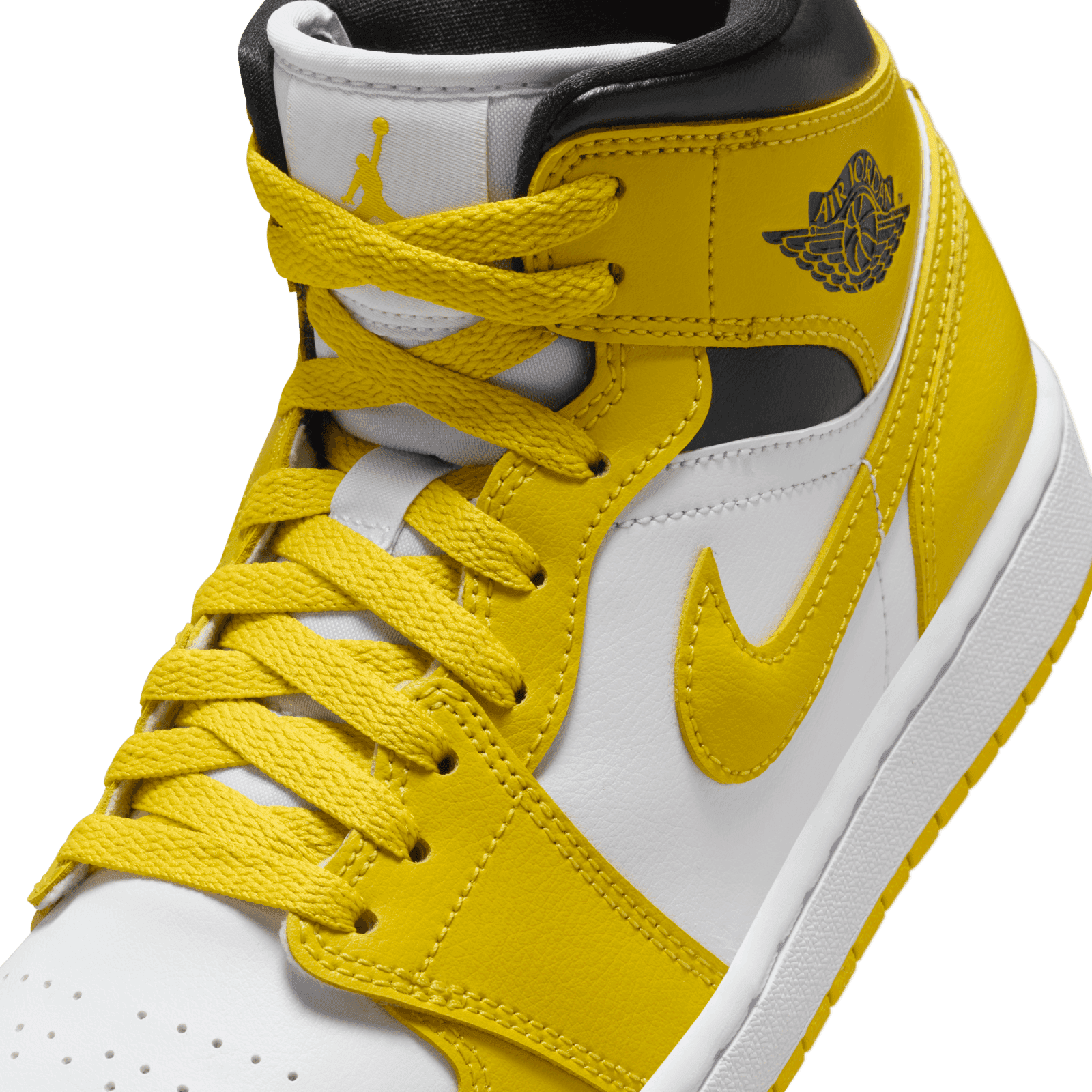 ウィメンズ Nike Air Jordan 1 Mid  Feather Yellow (W) Air Jordan 1 Mid Vivid Sulfur (W) - BQ6472-170 Raffles