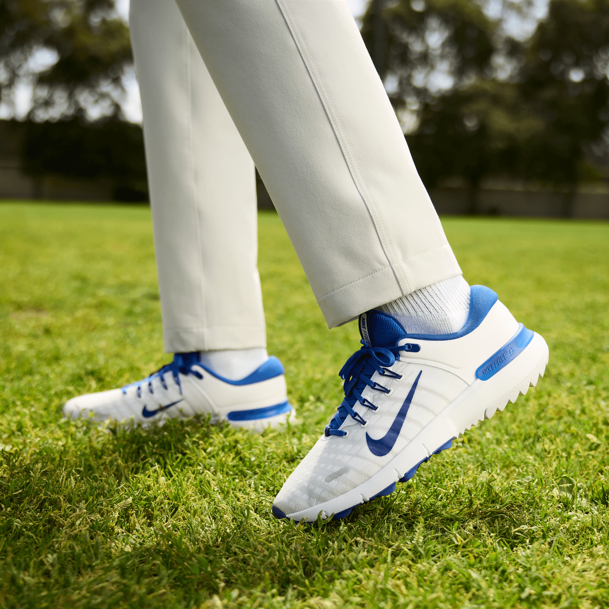 Nike Free Golf Next Nature Wide 'White Game Royal' - FQ7875-400