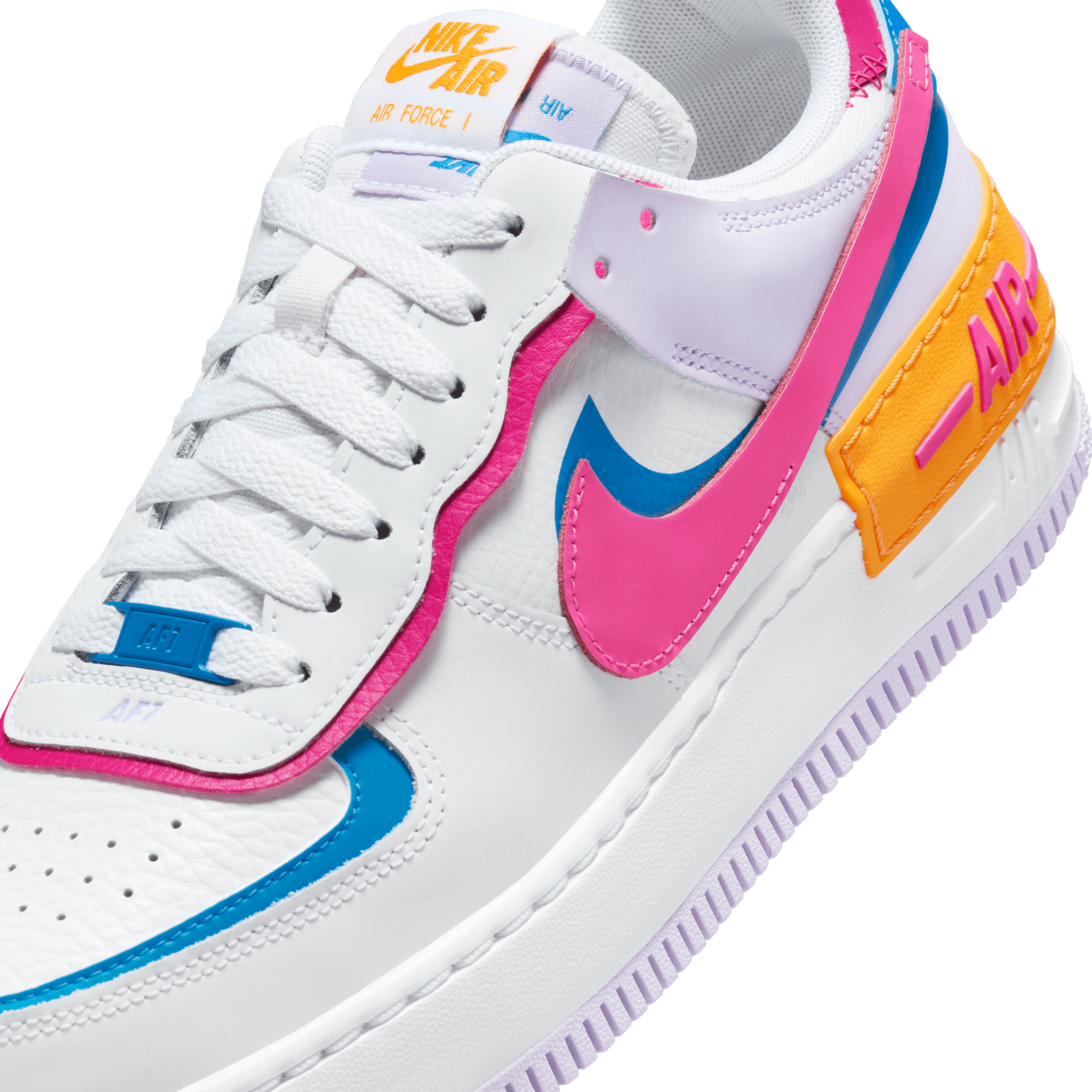 pink and blue shadow air force 1