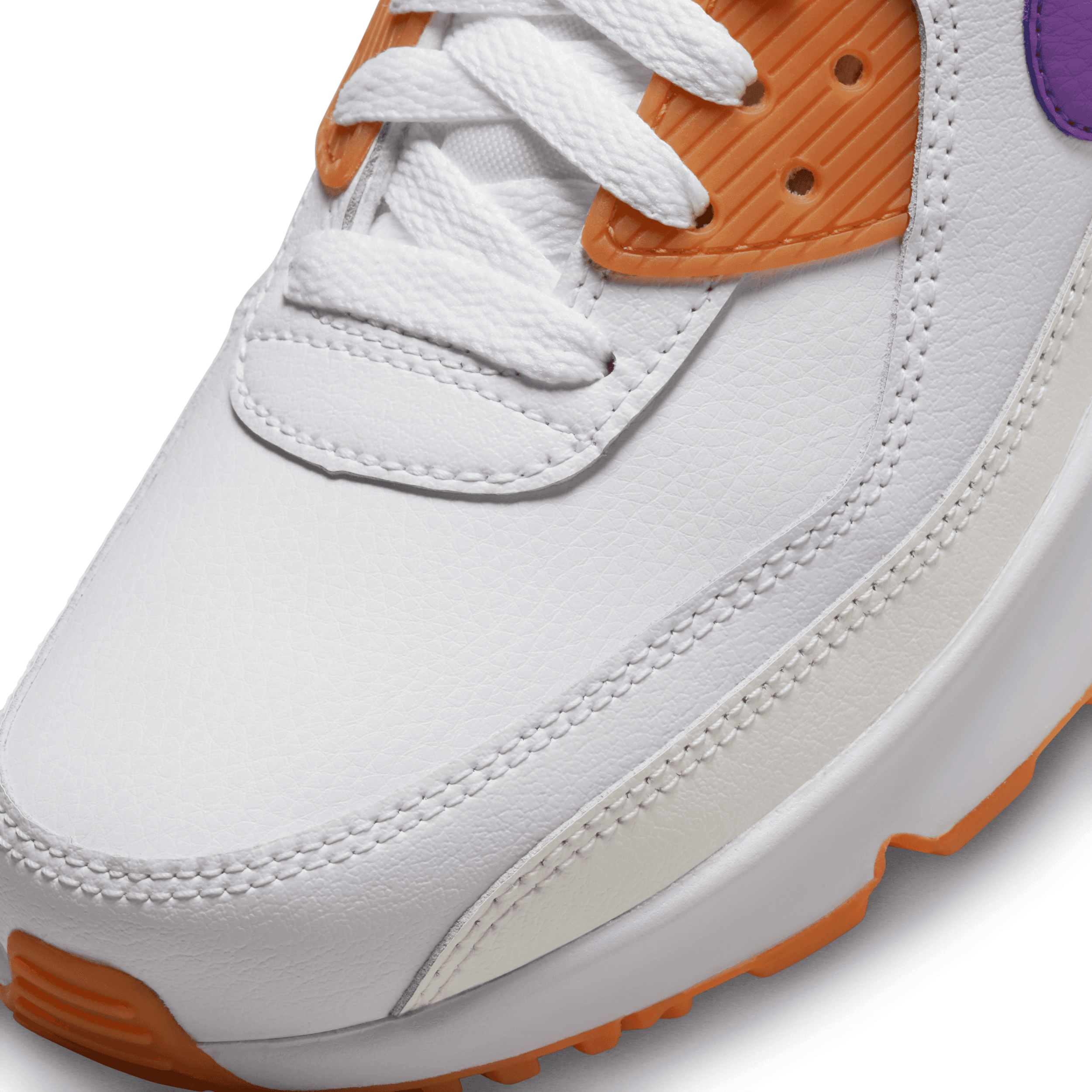 Nike Air Max 90 Leather 'White Action Grape' (GS) - DV3607-103