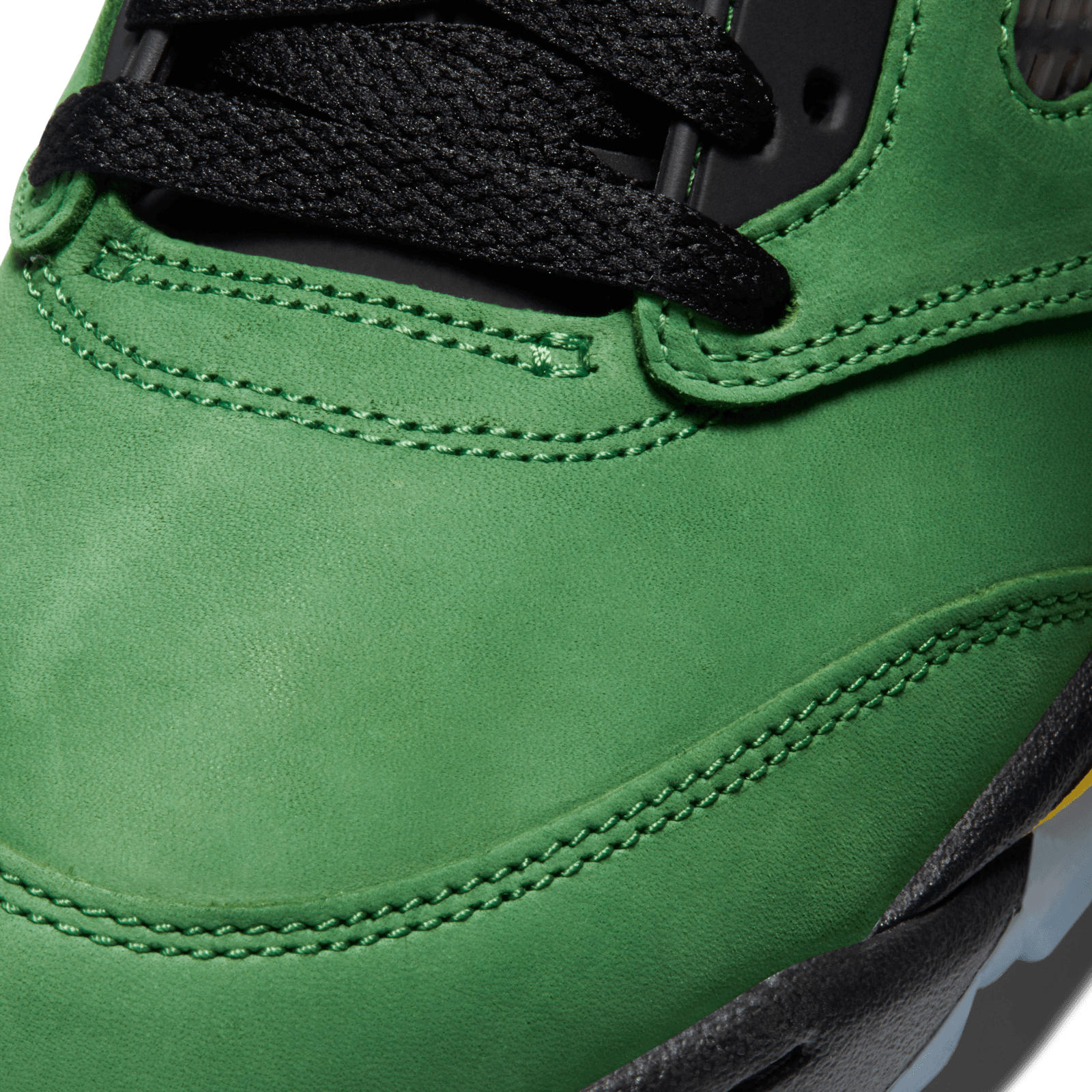 green retro 5 suede
