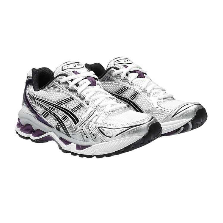 人気☆ASICS☆GEL-KAYANO 14 WHITE DARK GRAPE Asics WMNS Gel-Kayano 14 - White / Dark Grape – Kith