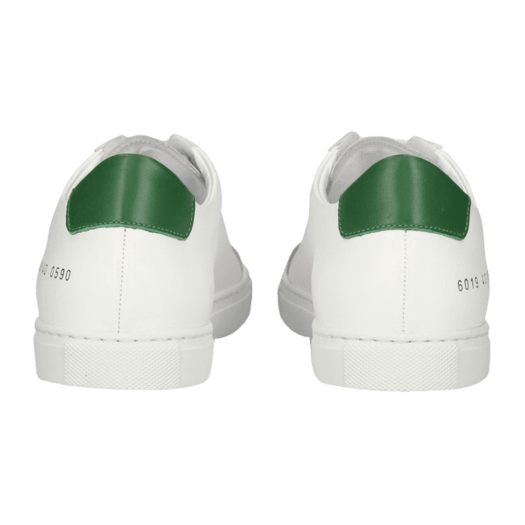 Common Projects Achilles Low White Green (W) - 6019-0590