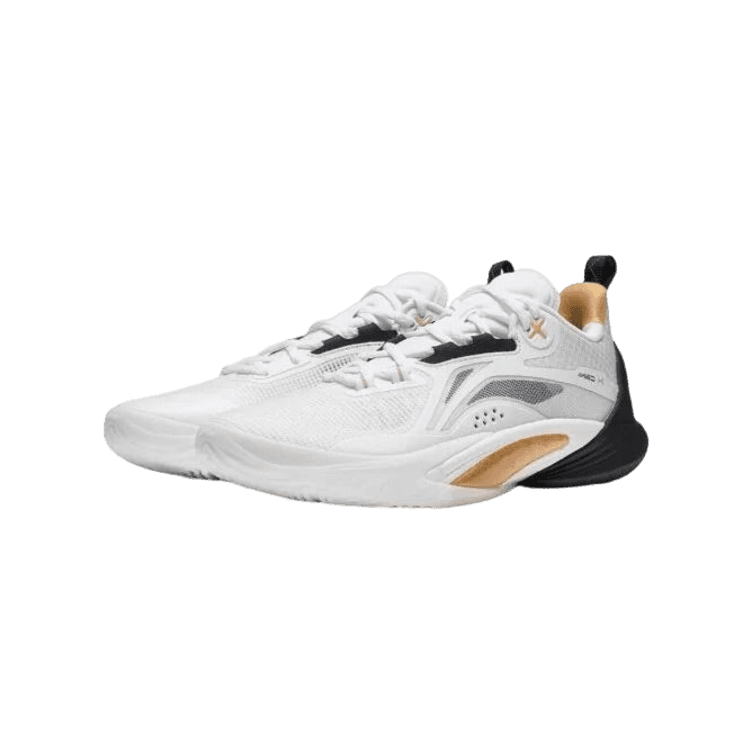 【LI-NING】NO.1 ホワイト　10m 10個セット Li-Ning Speed 10 White Gold Black - ABAT085-5 Raffles