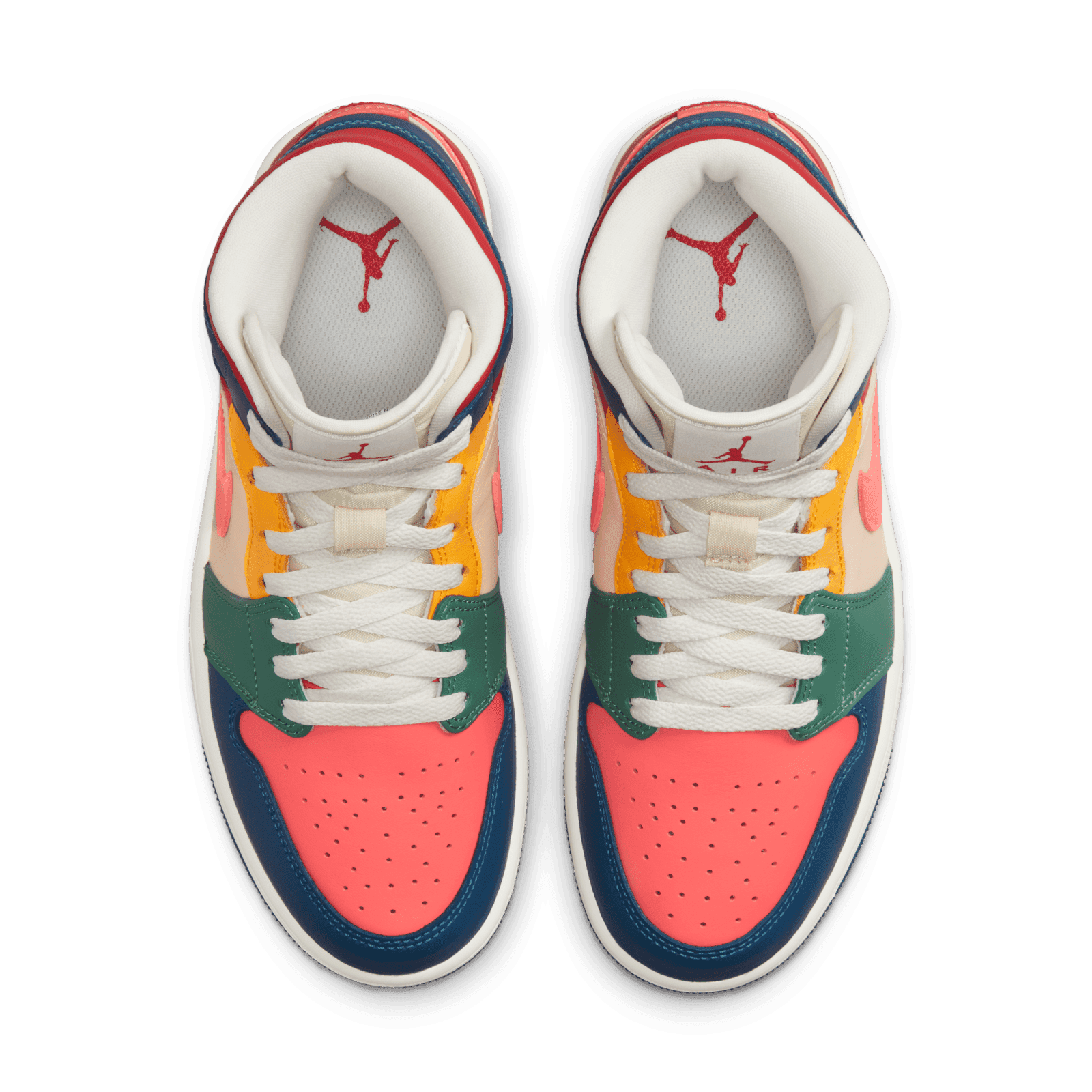 Jordan 1 mid multicolor on feet deals
