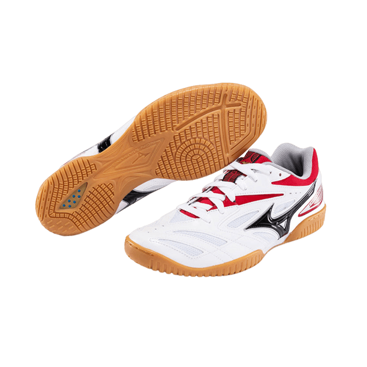 Mizuno Crossmatch Plio Ev White Red - 81ga198562 Raffles & Where To Buy