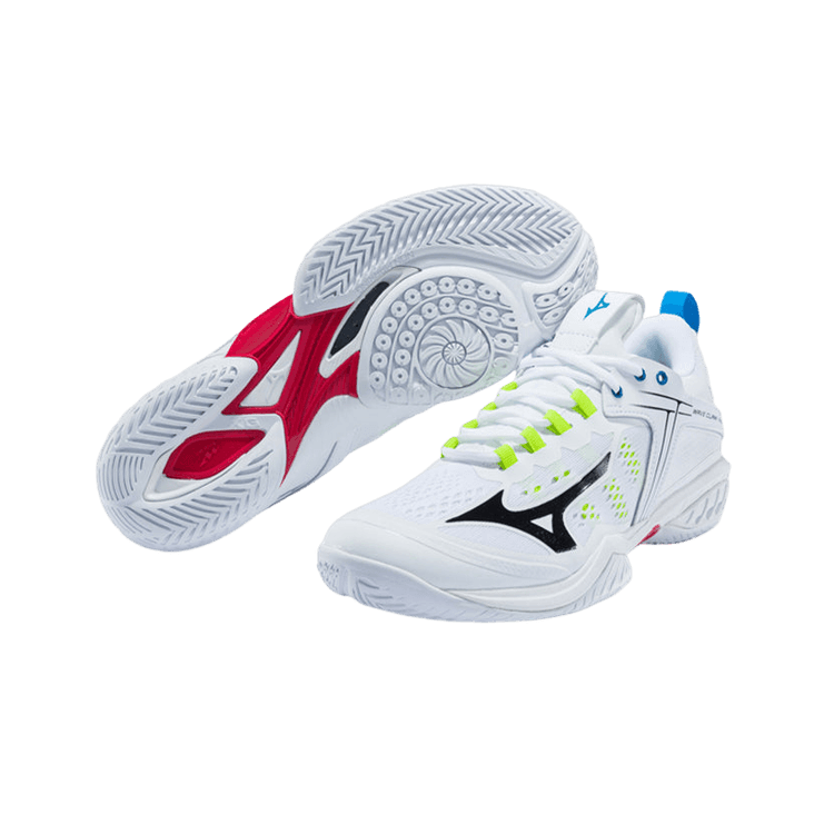 Mizuno Wave Claw Neo Wide White Volt - 71GA207045 Raffles & Where