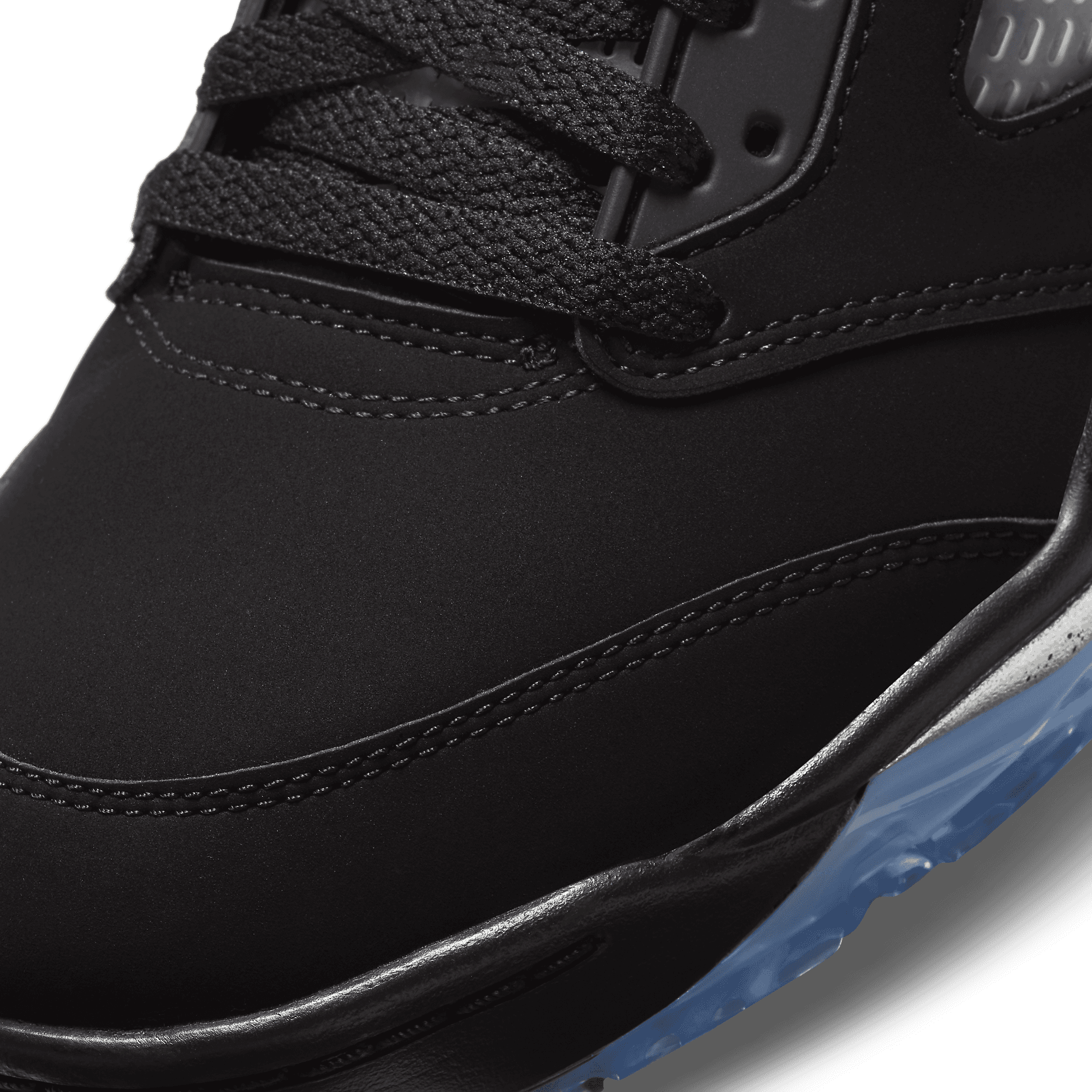 NEW Nike Air Jordan 5 Retro Low Golf Shoes CU4523-003 Size 7.5 Black Metallic Jordan 5 Retro Low Golf Black Metallic – YankeeKicks Online main image 2
