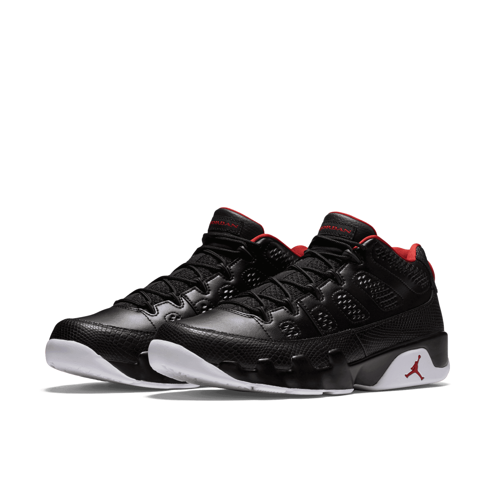 Air Jordan 9 Retro Low Bred Black University Red Snakeskin 832822-001 Mens 11.5 GS) Air Jordan 9 Retro Low  main image 4