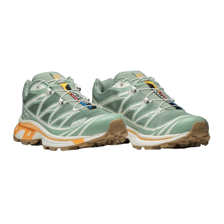 ☆Salomon☆ XT6 Granite Green Aqua Blazing Orange L47148100 Salomon XT-6 Granite Green Blazing Orange Men's - L47148100 - US
