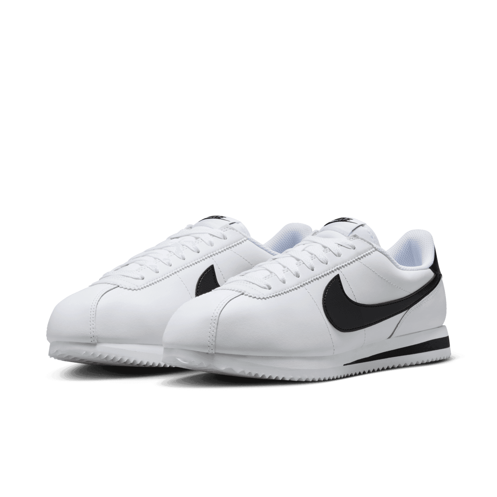 Cortez basic leather white black best sale