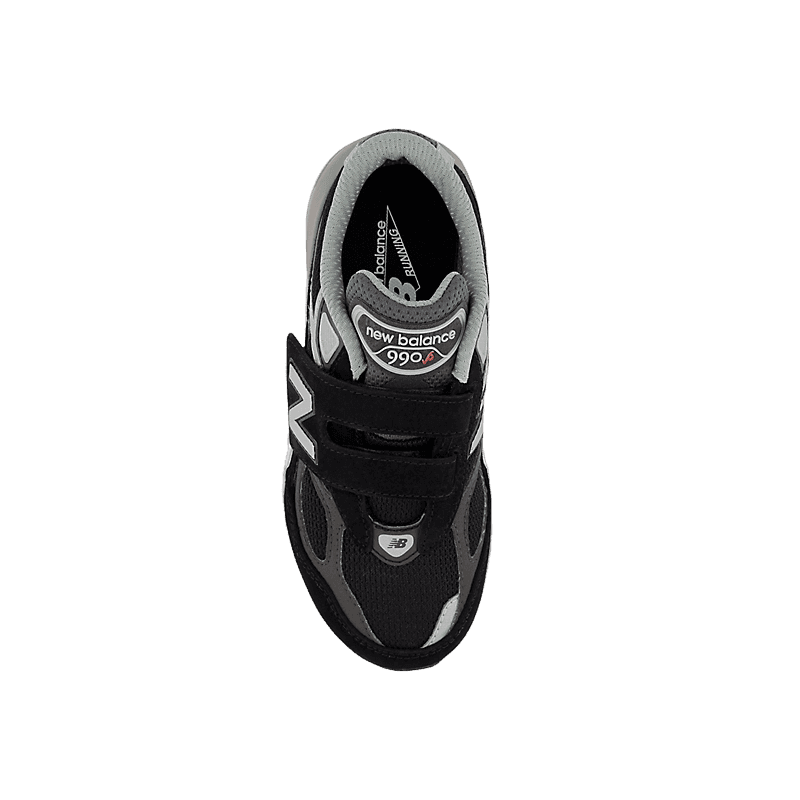 New Balance FuelCell 990v6 Hook and Loop Black Grey (GS