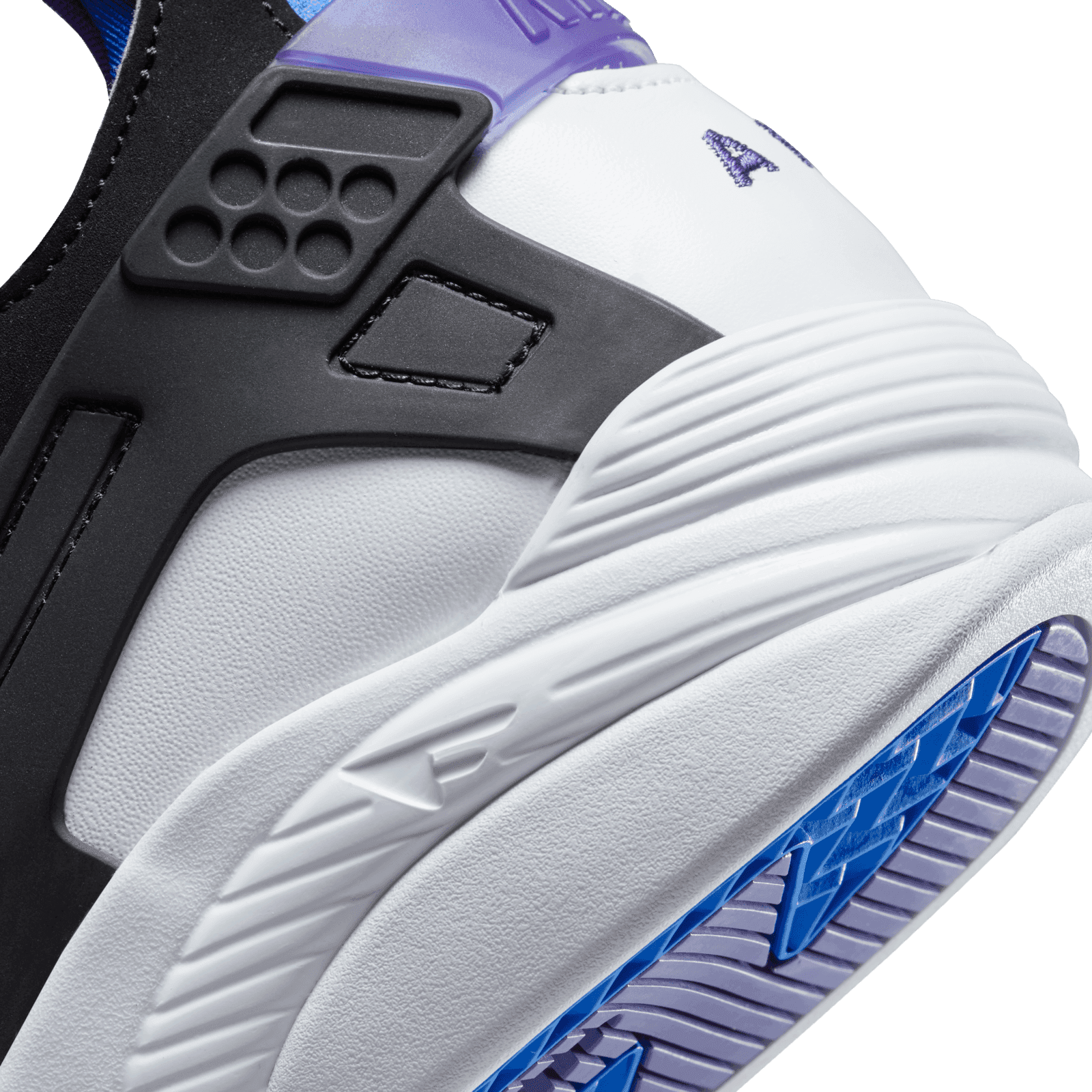 Mens Nike Air Flight Huarache White Varsity Purple‎ Shoes FD0183-101 Size 8.5 Nike Air Flight Huarache OG White Varsity Purple - FD0183-101 main image 2
