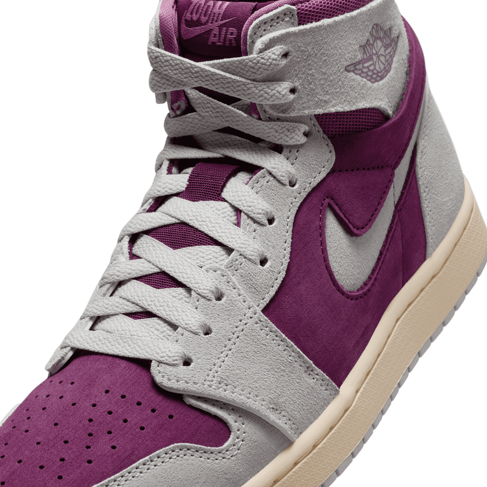 Air Jordan 1 High Zoom CMFT 2 Bordeaux Neutral Grey (W