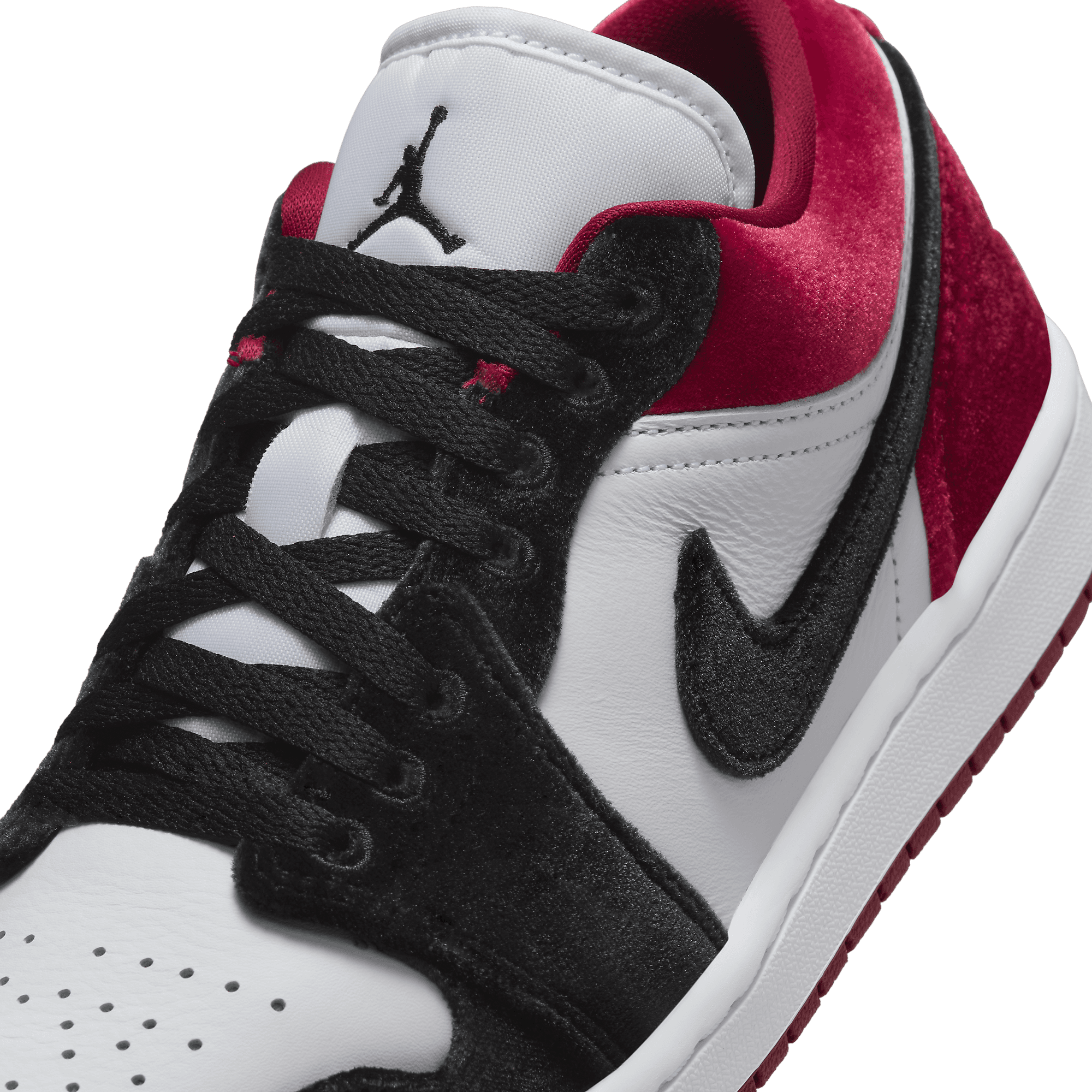 Air Jordan 1 Low Velvet Black Toe (W) - FZ3242-001