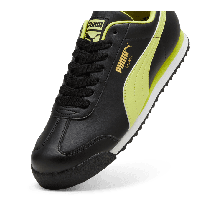 Puma Roma Basic Plus 'Black Lime Sheen' - 369571-53