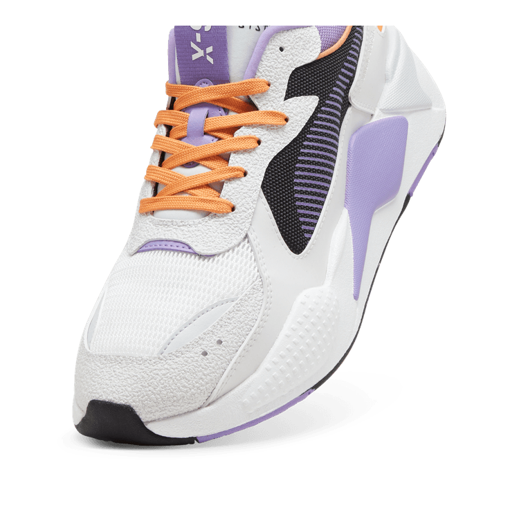 PUMA RS-X Hard Drive Sneakers in White/Lavender Alert