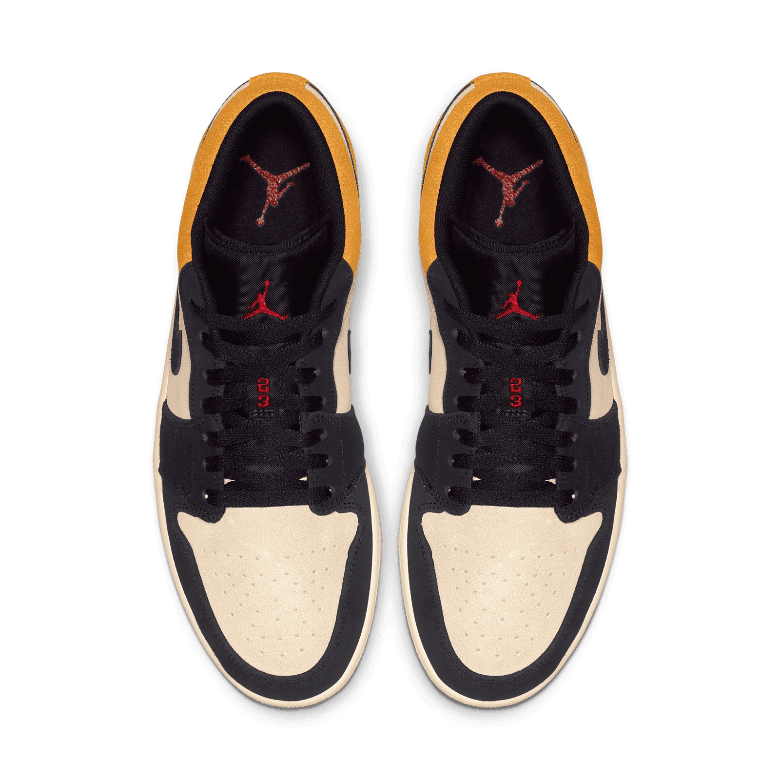 Jordan 1 Low Sail University Gold Black - 553558-127