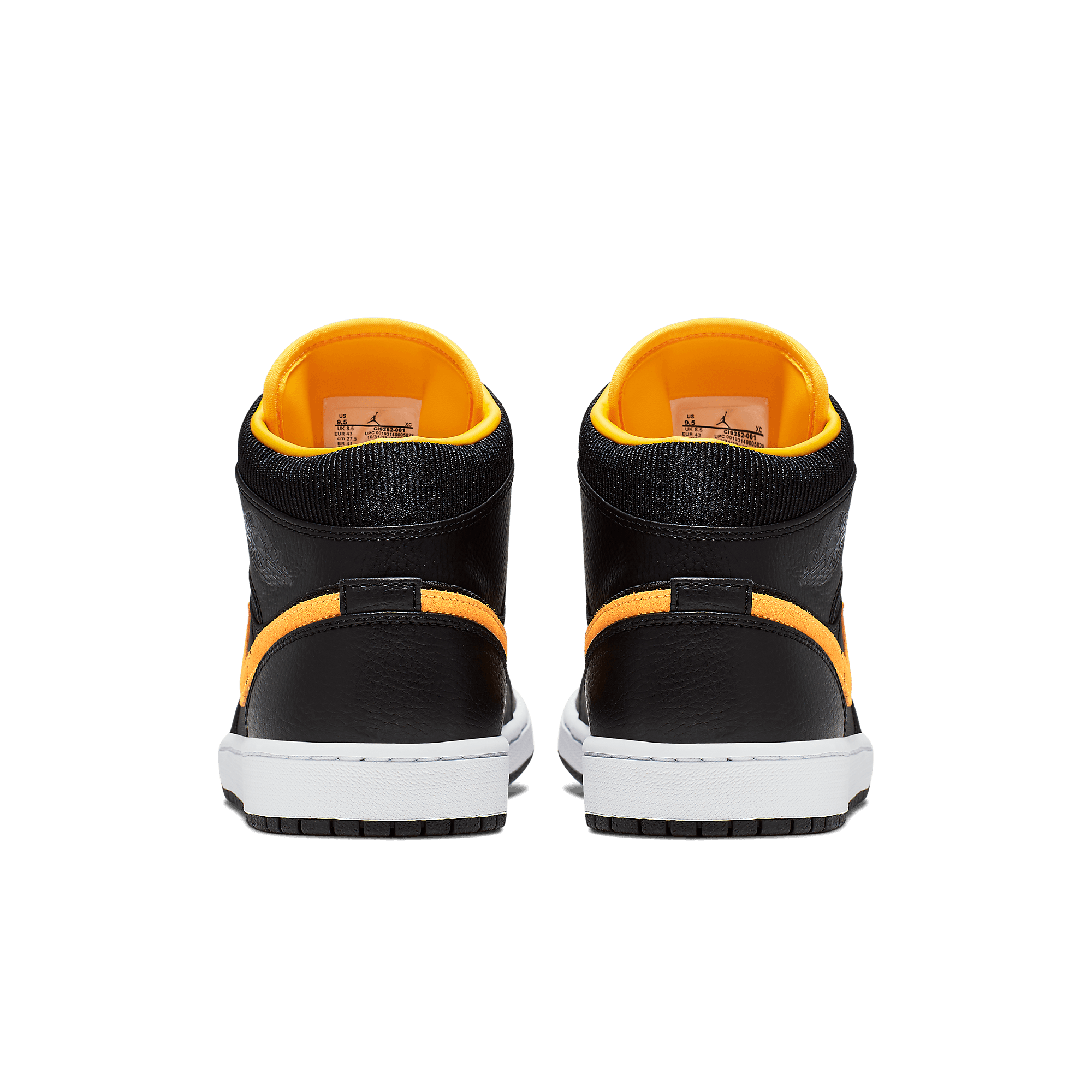 Jordan 1 Mid Black University Gold - CI9352-001 Raffles & Where to Buy