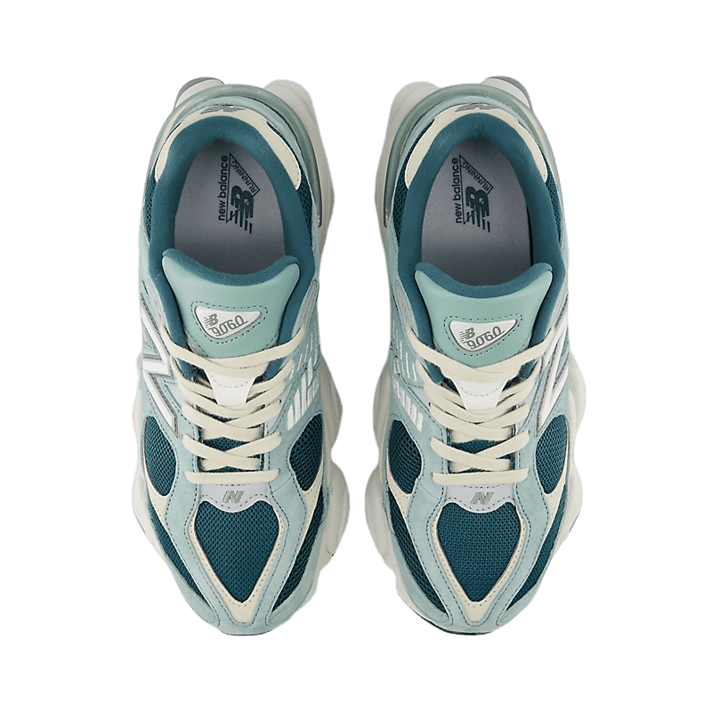 New Balance 9060 Unisex Sizing M/10.5 W/12 Navy Teal Cream White Sneaker *NEW New Balance 9060 Unisex Sizing M/10.5 W/12 Navy Teal Cream  main image 4