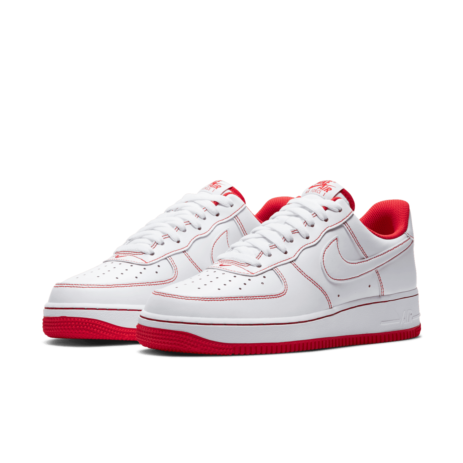 Nike Air Force 1 Low '07 White University Red - CV1724-100