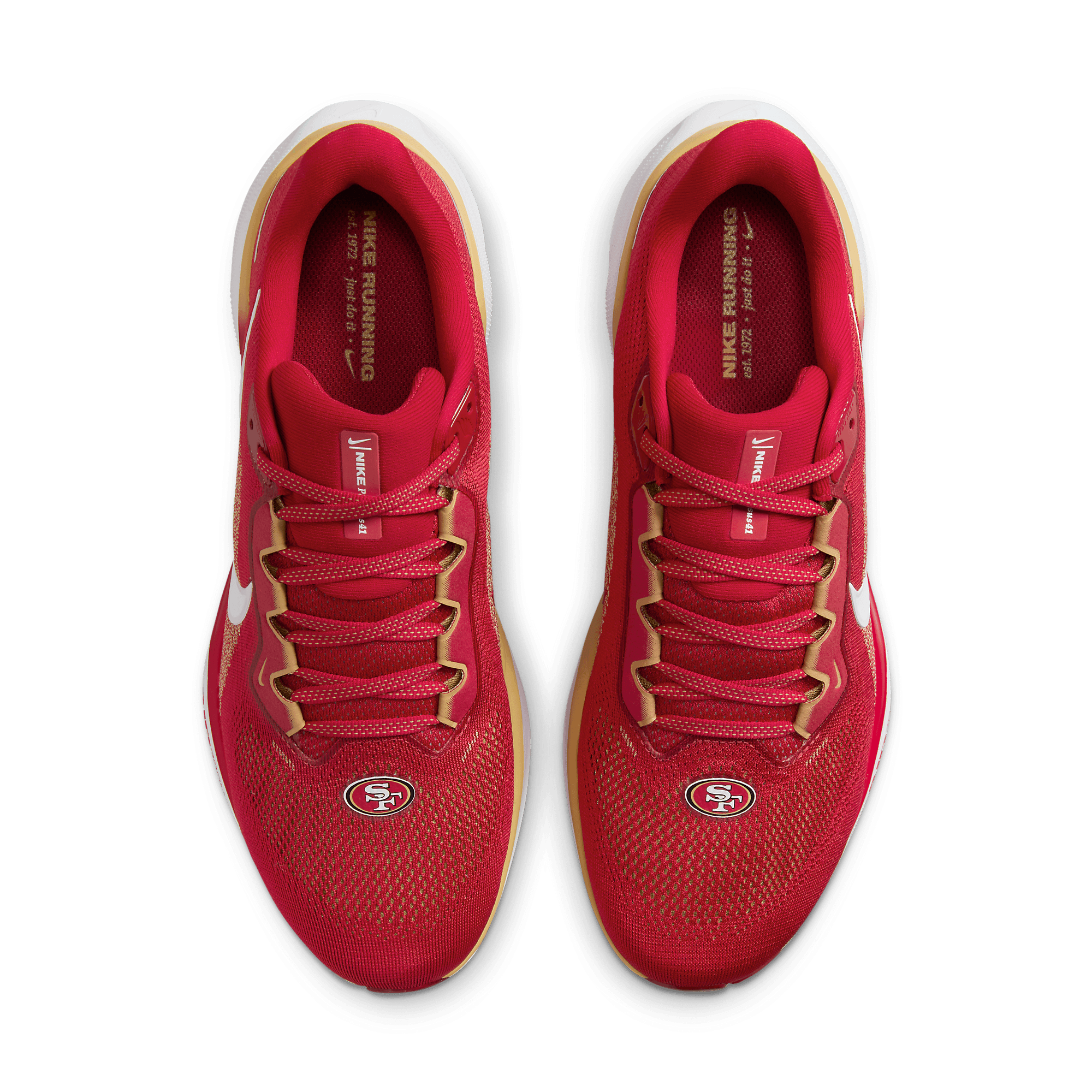 Nike Air Zoom Pegasus 41 FZ5070-600 Men’s US 14 Red Gold 49ers New Without Box Nike Zoom Pegasus 41 49ers - FZ5070-600 Raffles & Where to Buy main image 2