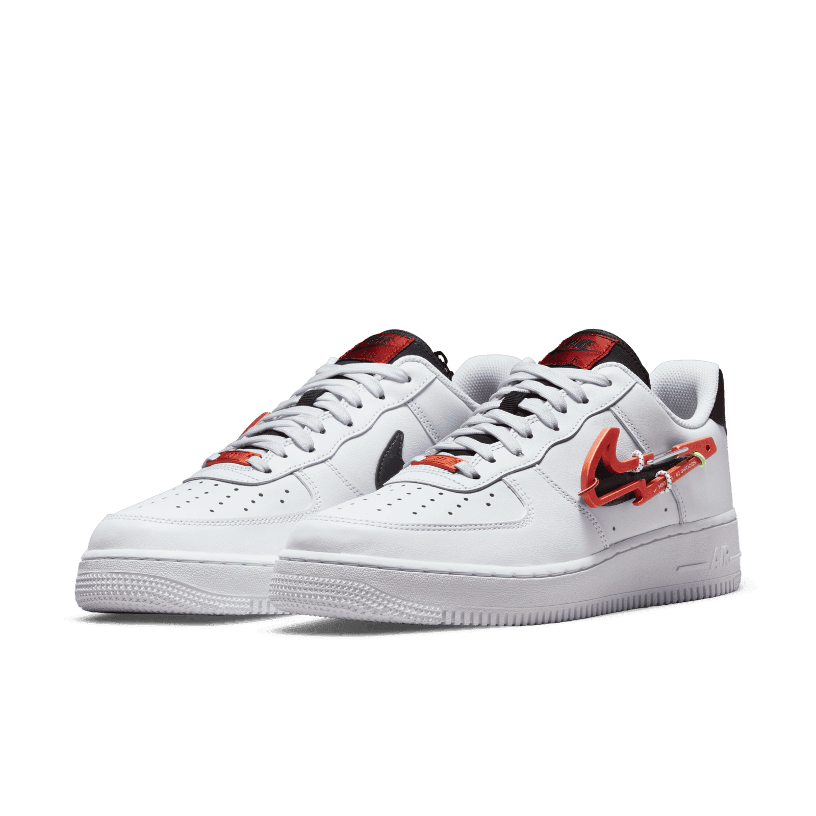 air force 1 swoosh red