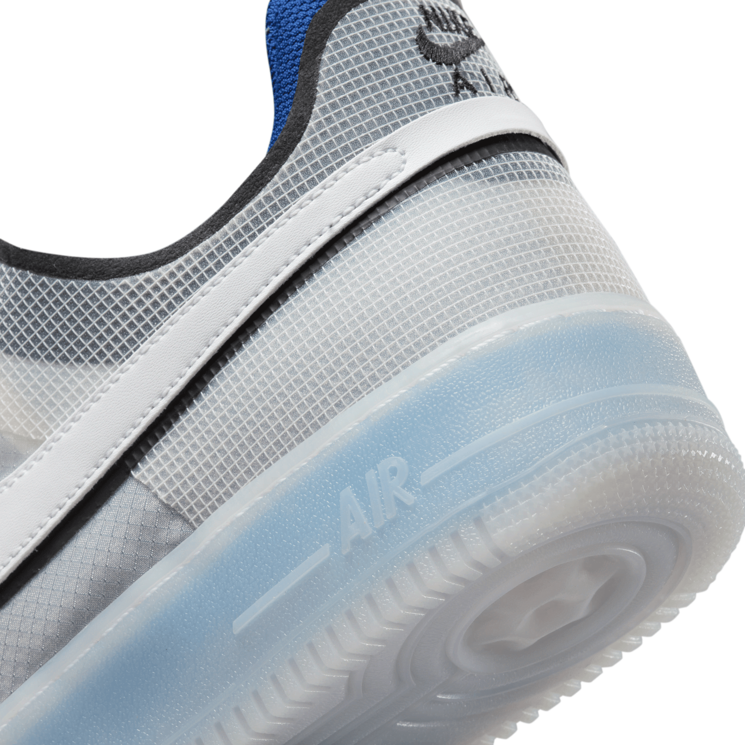 Nike Air Force 1 Low React Split White Photo Blue - DH7615-101
