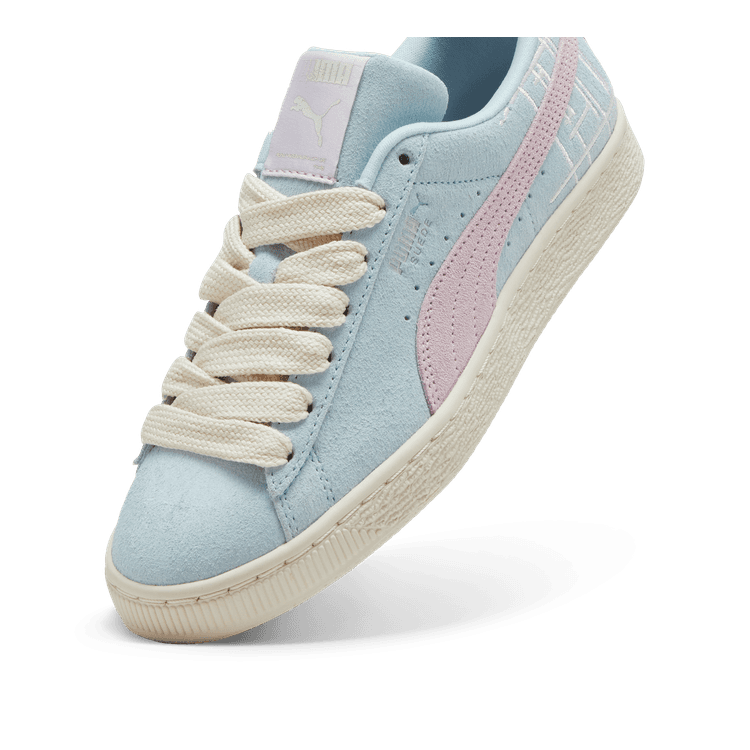 PUMA Suede Brand Love II Sneakers in Turquoise Surf/Grape Mist