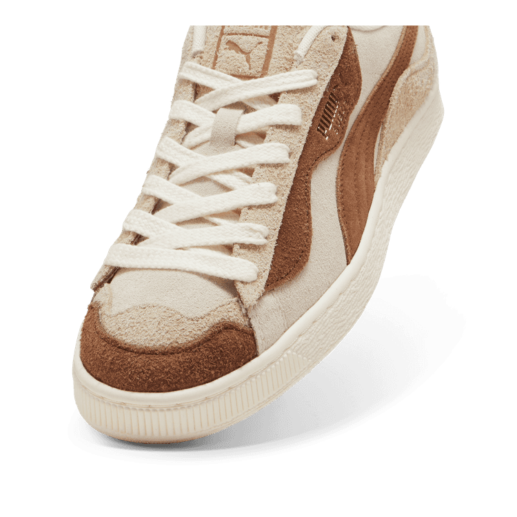 PUMA Suede Trippy Sneakers in Alpine Snow/Haute Coffee/Frosted