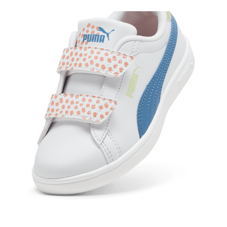 Puma Smash 3.0 FC 5 Little Kid 'Silver Mist Blue Horizon