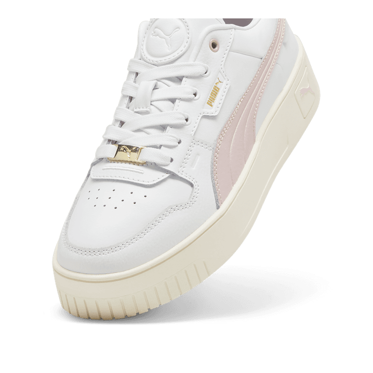 PUMA Carina Street Lux Sneakers Women in White/Mauve Mist/Gold
