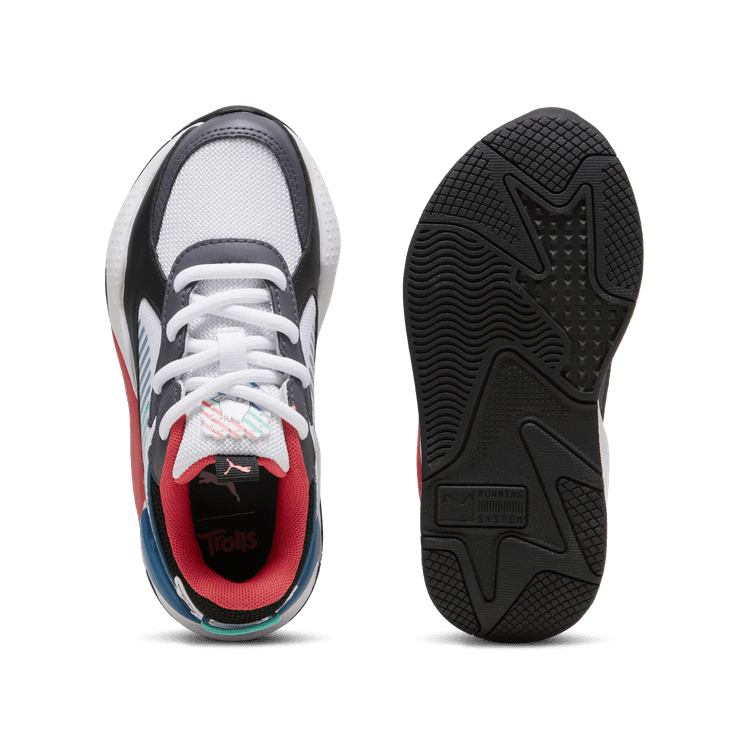 PUMA x TROLLS RS-X Sneakers in White/Blue Horizon (PS) - 398894-01