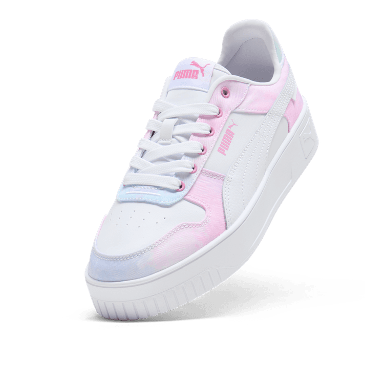 PUMA Carina Street Watercolor Sneakers in Mauved Out/White