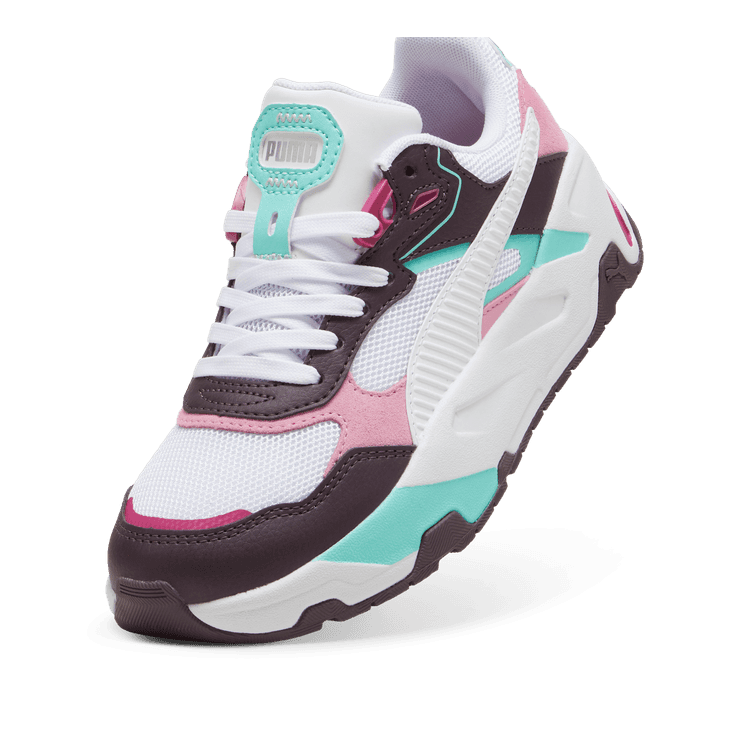 PUMA Trinity Sneakers in Midnight Plum/White/Mint (GS) - 390838-16